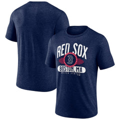 Boston Red Sox Badge of Honor Tri-Blend T-Shirt - Heather Navy - MLB Online