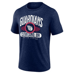 Cleveland Guardians Badge of Honor Tri-Blend T-Shirt - Heather Navy - MLB Online