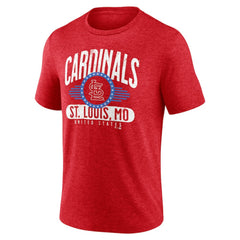 St. Louis Cardinals Badge of Honor Tri-Blend T-Shirt - Heather Red - MLB Online