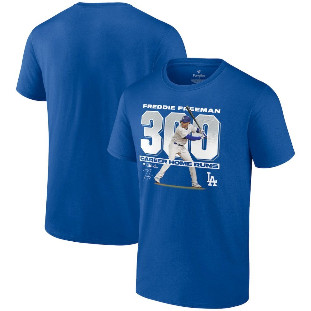 Freddie Freeman Los Angeles Dodgers Fanatics 300 Career Home Runs T-Shirt - Royal - Fanatics Sale
