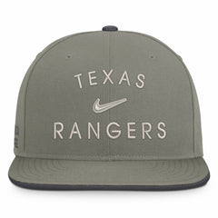 Texas Rangers Nike Pro Dri-FIT Snapback Hat - Olive - Nike Lifestyle
