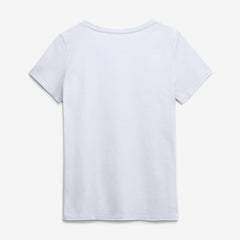 New England Patriots Logo Athletic Women's Primary Logo V-Neck T-Shirt White
