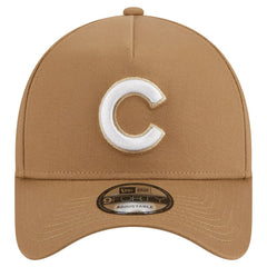 Chicago Cubs New Era A-Frame 9FORTY Adjustable Hat - Khaki - New Era on Sale