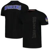 Golden State Warriors FISLL 3D Puff Print Sliced Logo T-Shirt Black