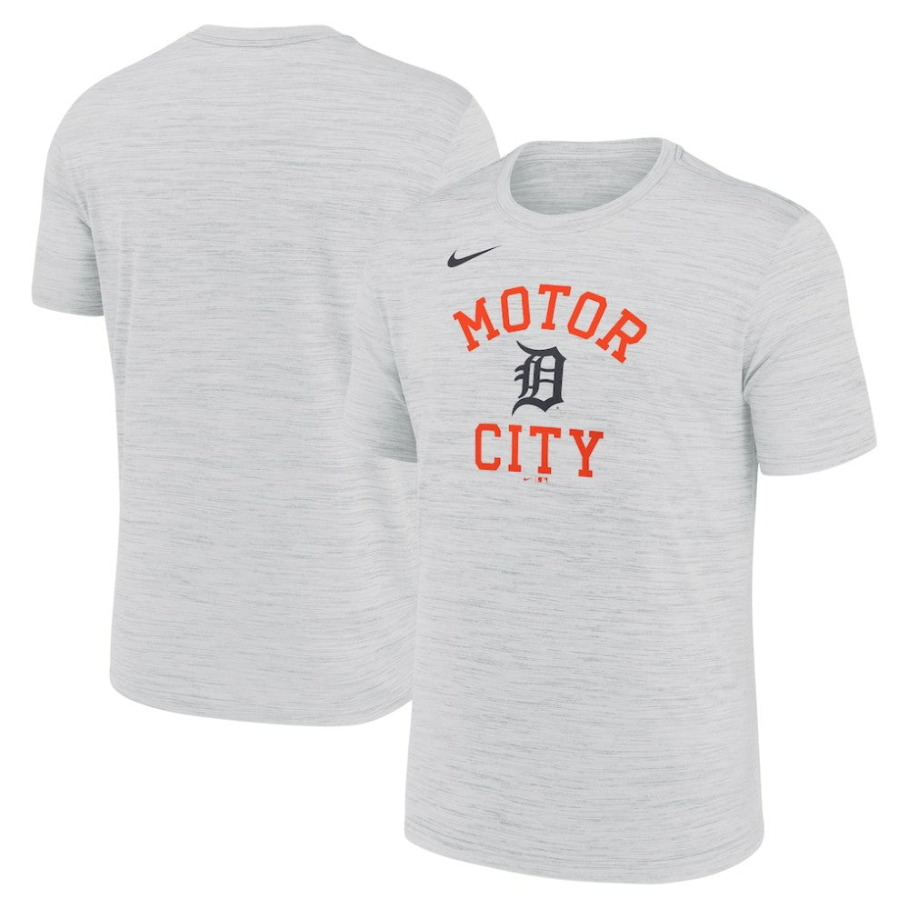 Detroit Tigers Nike Velocity Team Phrase Dri-FIT T-Shirt - Ash - Nike on Sale
