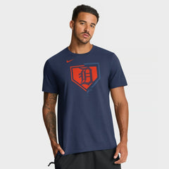 Detroit Tigers Nike Icon T-Shirt - Navy - Nike Online