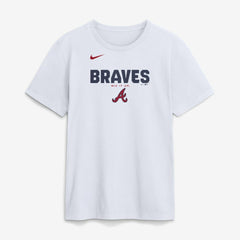 Atlanta Braves Nike Bold Team Name T-Shirt - White - Nike Sale