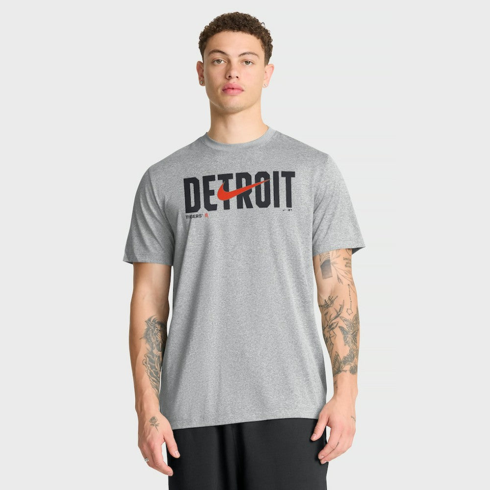 Detroit Tigers Nike Swoosh Legend Dri-FIT T-Shirt - Heather Gray - Nike Discount