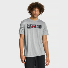 Cleveland Guardians Nike Swoosh Legend Dri-FIT T-Shirt - Heather Gray - Nike Sale
