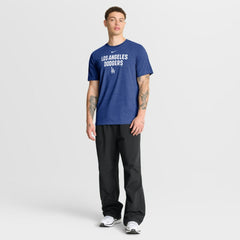Los Angeles Dodgers Nike Stacked Tri-Blend T-Shirt - Heather Royal - Nike Sale