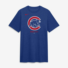 Chicago Cubs Nike Tri-Blend Logo T-Shirt - Royal - Nike Lifestyle