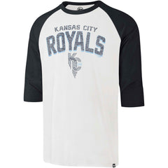 Kansas City Royals '47 City Connect Crescent Franklin Raglan 3/4-Sleeve T-Shirt - Cream - 47 brand Online