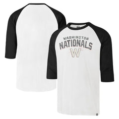 Washington Nationals '47 City Connect Crescent Franklin Raglan 3/4-Sleeve T-Shirt - Cream - 47 brand Online