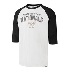 Washington Nationals '47 City Connect Crescent Franklin Raglan 3/4-Sleeve T-Shirt - Cream - 47 brand Online