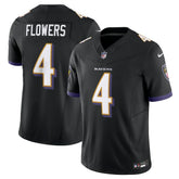 Nike Zay Flowers Baltimore Ravens Alternate Vapor F.U.S.E. Limited Jersey Black