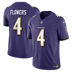 Nike Zay Flowers Baltimore Ravens Vapor F.U.S.E. Limited Jersey Purple