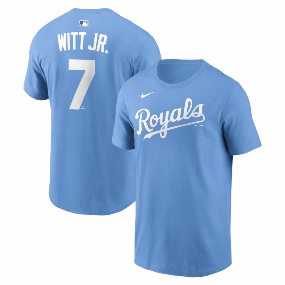 Bobby Witt Jr. Kansas City Royals Nike Name & Number T-Shirt - Light Blue - Nike Sale