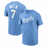 Bobby Witt Jr. Kansas City Royals Nike Name & Number T-Shirt - Light Blue - Nike Sale