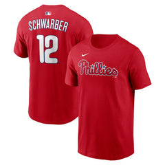 Kyle Schwarber Philadelphia Phillies Nike Name & Number T-Shirt - Red - Nike on Sale