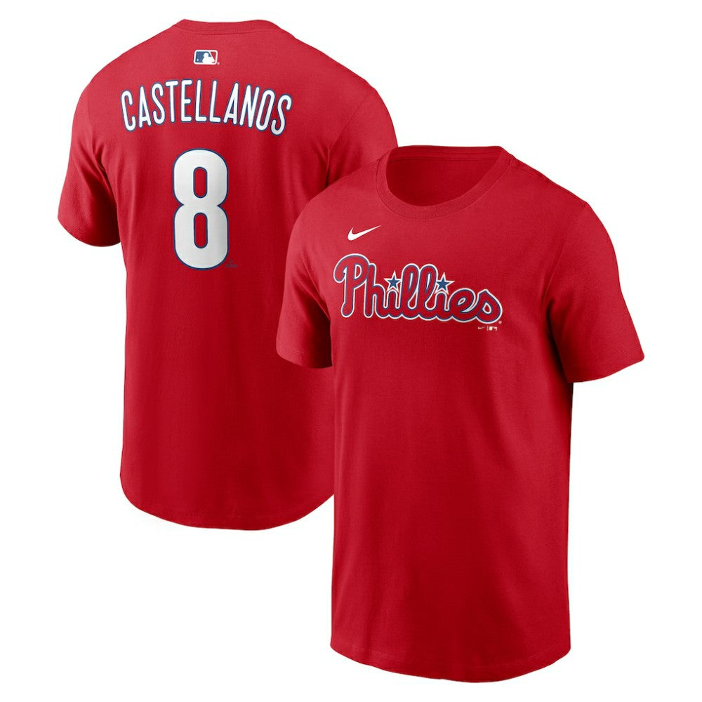 Nick Castellanos Philadelphia Phillies Nike Name & Number T-Shirt - Red - Nike on Sale