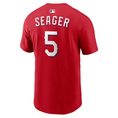 Corey Seager Texas Rangers Nike Name & Number T-Shirt - Red - Nike Sale