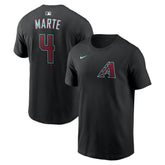 Ketel Marte Arizona Diamondbacks Nike Name & Number T-Shirt - Black - Nike Discount