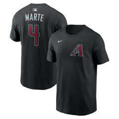 Ketel Marte Arizona Diamondbacks Nike Name & Number T-Shirt - Black - Nike Discount