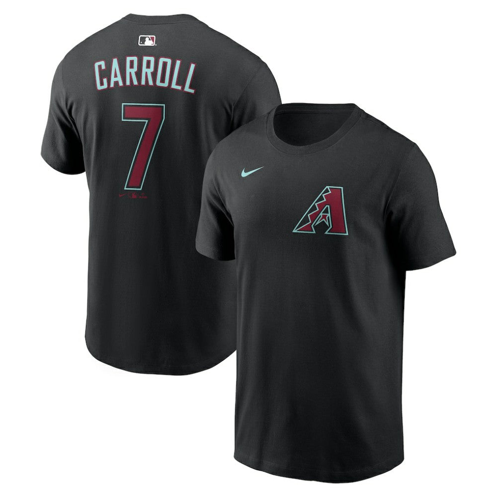 Corbin Carroll Arizona Diamondbacks Nike Name & Number T-Shirt - Black - Nike Lifestyle