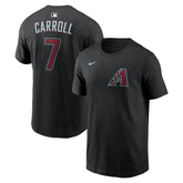 Corbin Carroll Arizona Diamondbacks Nike Name & Number T-Shirt - Black - Nike Lifestyle
