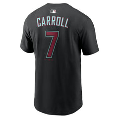 Corbin Carroll Arizona Diamondbacks Nike Name & Number T-Shirt - Black - Nike Lifestyle