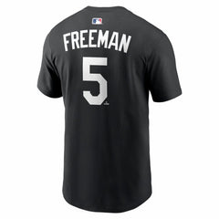 Freddie Freeman Los Angeles Dodgers Nike Name & Number T-Shirt - Black - Nike Lifestyle