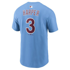 Bryce Harper Philadelphia Phillies Nike Name & Number T-Shirt - Light Blue - Nike Discount