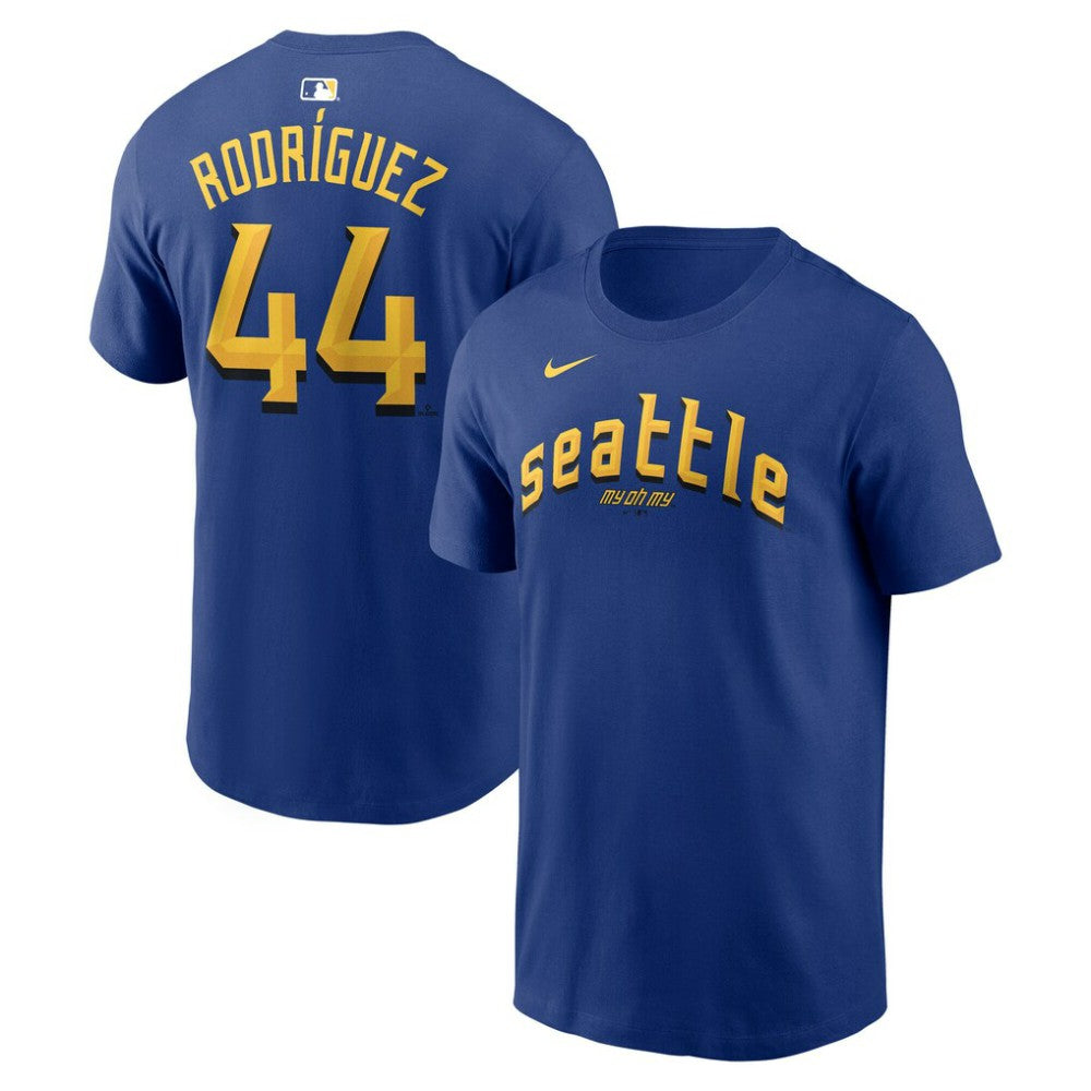 Julio Rodríguez Seattle Mariners Nike City Connect Name & Number T-Shirt - Royal - Nike Lifestyle