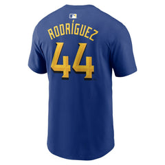 Julio Rodríguez Seattle Mariners Nike City Connect Name & Number T-Shirt - Royal - Nike Lifestyle