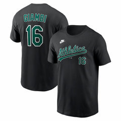 Jason Giambi Athletics Nike Cooperstown Collection Name & Number T-Shirt - Black - Nike Sale