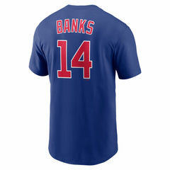 Ernie Banks Chicago Cubs Nike Cooperstown Collection Name & Number T-Shirt - Rush Blue - Nike Lifestyle