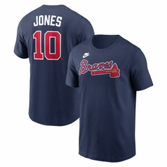 Chipper Jones Atlanta Braves Nike Cooperstown Collection Name & Number T-Shirt - Navy - Nike Online