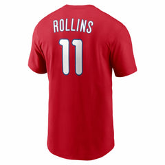 Jimmy Rollins Philadelphia Phillies Nike Cooperstown Collection Name & Number T-Shirt - Red - Nike Discount
