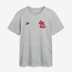 St. Louis Cardinals Nike Cooperstown 2-Hit T-Shirt - Heather Gray - Nike Sale