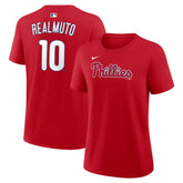 J.T. Realmuto Philadelphia Phillies Nike Women's Name & Number T-Shirt - Red - Nike Discount