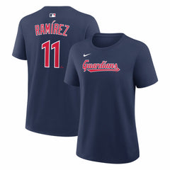 José Ramírez Cleveland Guardians Nike Women's Name & Number T-Shirt - Navy - Nike Discount