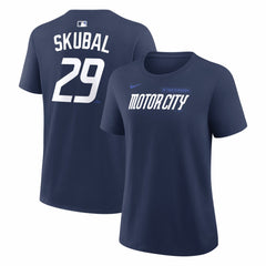 Tarik Skubal Detroit Tigers Nike Women's City Connect Name & Number T-Shirt - Navy - Nike on Sale