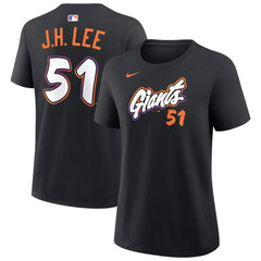 Jung Hoo Lee San Francisco Giants Nike Women's City Connect Name & Number T-Shirt - Black - Nike Lifestyle