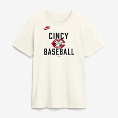 Cincinnati Reds Nike Cooperstown Collection ‘70s Inspired T-Shirt - Cream - Nike on Sale