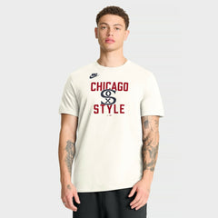Chicago White Sox Nike Cooperstown Collection ‘70s Inspired T-Shirt - Cream - Nike Lifestyle