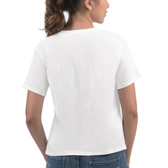Philadelphia 76ers G-III 4Her by Carl Banks Women's Play the Ball Cropped T-Shirt White