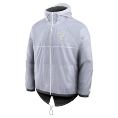 Fanatics Las Vegas Raiders Type Play Down Full-Zip Jacket White