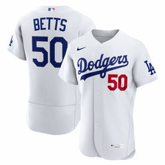 Mookie Betts Los Angeles Dodgers Nike Home Authentic Jersey - White - Nike Discount