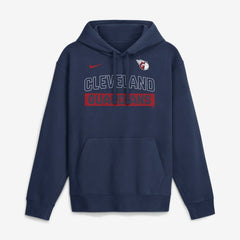 Cleveland Guardians Nike Primetime Club Hoodie - Navy - Nike Sale
