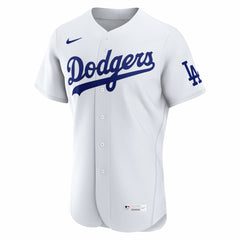 Los Angeles Dodgers Nike Home Authentic Jersey - White - Nike on Sale